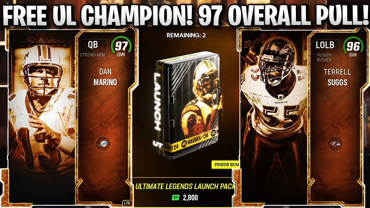 FREE UL CHAMPION! 97 OVERALL ULTIMATE LEGEND PULL! UL SPECIAL OFFER!