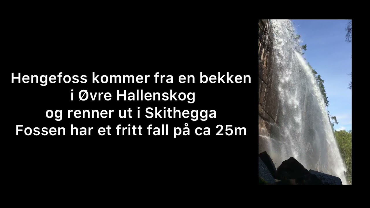 Hengefoss - Fosse fall tett p&aring; Heggedal. (waterfall in Asker)