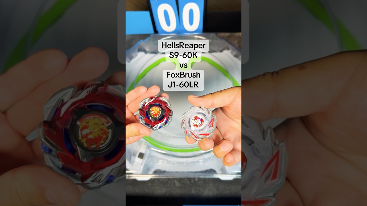 CX Match!!! HellsReaper S9-60K vs FoxBrush J1-60LR #beybladex #beyblade #takaratomy