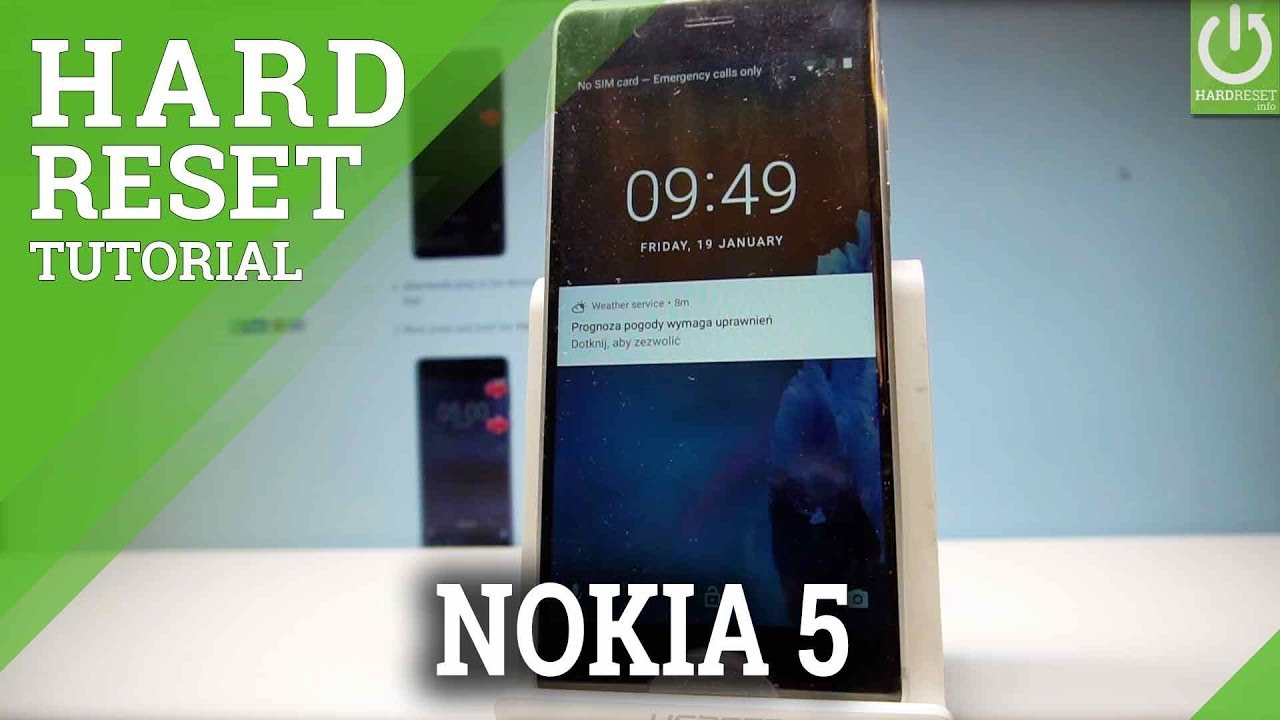 NOKIA 5 HARD RESET / Wipe Data / Restore Factory Settings