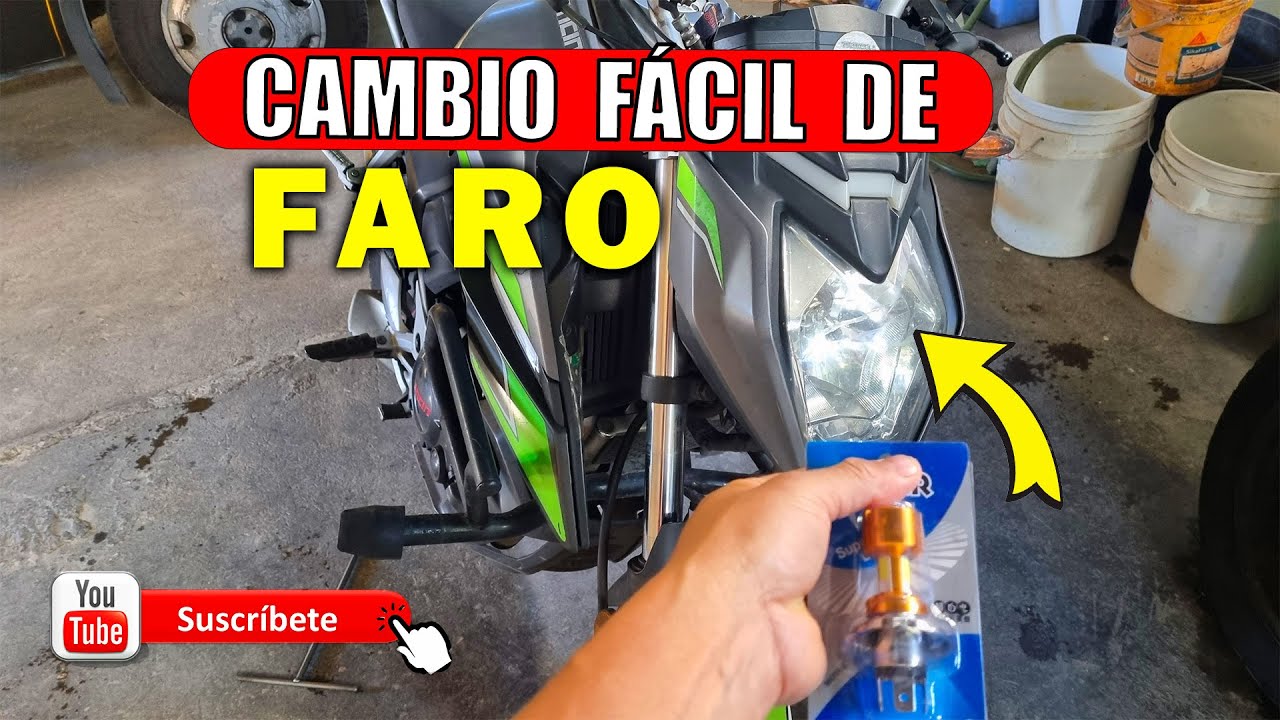 ✅ Como cambiar  FARO o FOCO  de MOTO: Guía PASO a PASO para PRINCIPIANTES EN casa