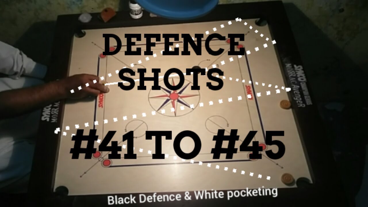 CARROM DEFENCE SHOTS TRICK USEFUL AND EASY #41 TO #45