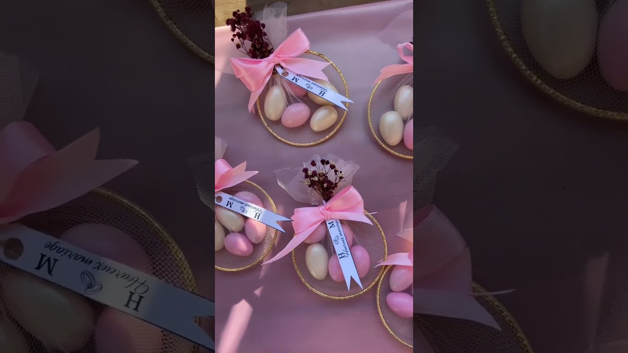 توزيعات بسيطة و راقية💍👰🏻 كيما يحب الخاطر خليولي آرائكم ف لي كونتار رأيكم يهمني 🤍 #توزيعات_عروس