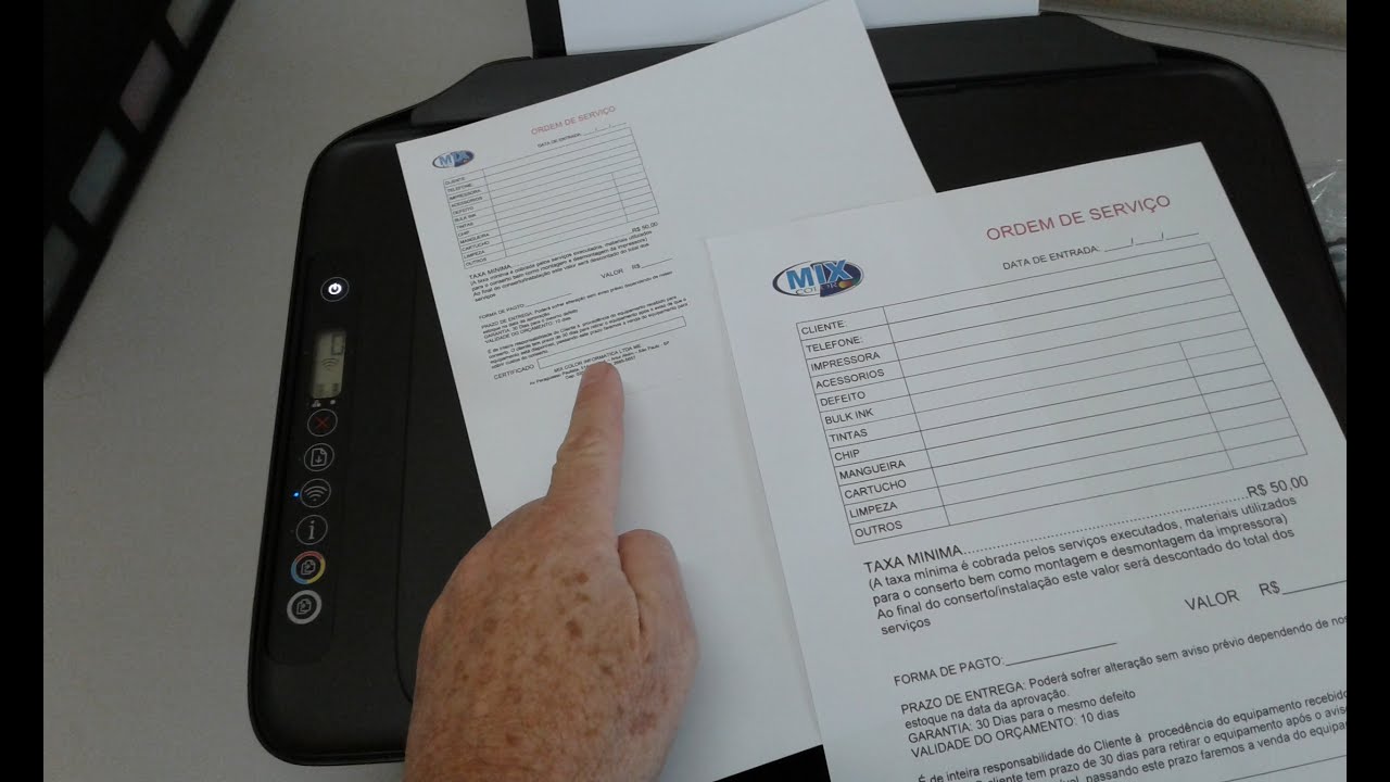 Cópia Reduzida ? O que fazer se a sua impressora HP Deskjet 2774 imprime pequeno erro E1 E2