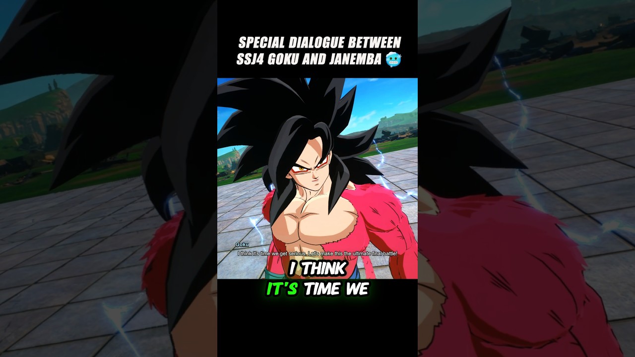 Special Dialogue Between Ssj4 Goku And Janemba 🤯 #crashout #ssj4goku #sparkingzero #dragonballz