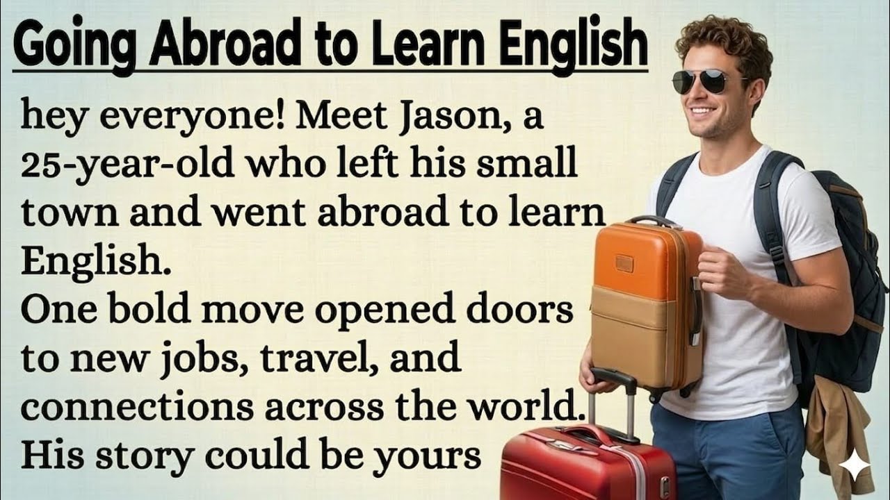 Going Abroad to Learn English 🔥 || Graded Reader || How to become master in English || Learn English