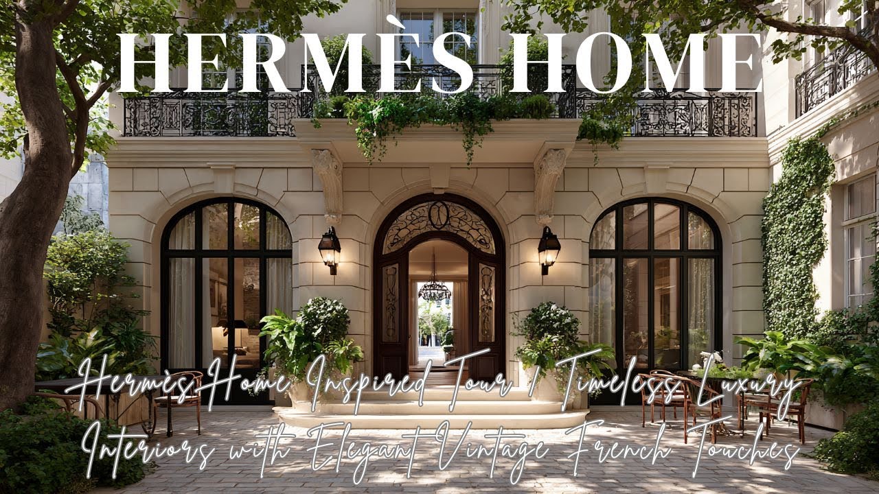 Hermès Home Inspired Tour | Timeless Luxury Interiors with Elegant Vintage French Touches