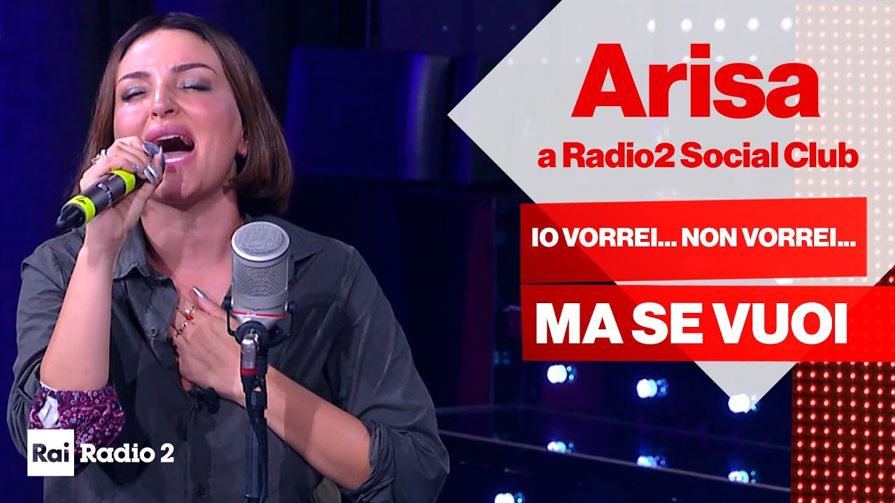 Arisa dal vivo a Radio2 Social Club canta 