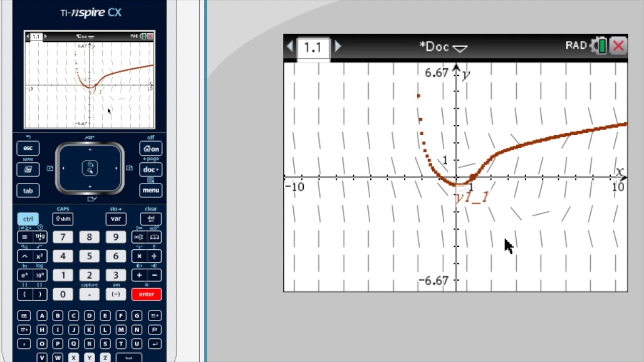 TI-Nspire CX: Euler's Method