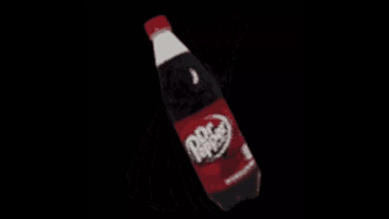Dr. Pepper spinning to Daft Punk - Around the World but it's all low quality
