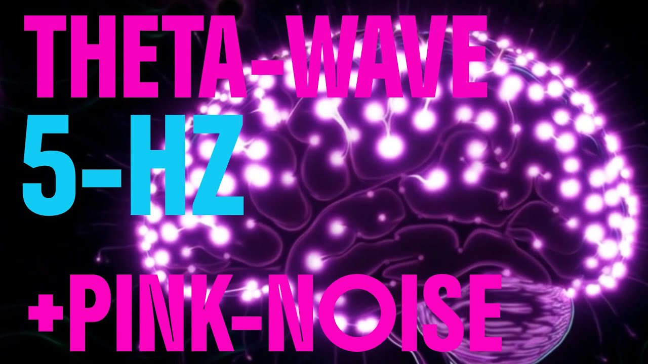 8 Hours of 5 Hz Theta Frequency with Pink Noise for Calm Focus & Creativity