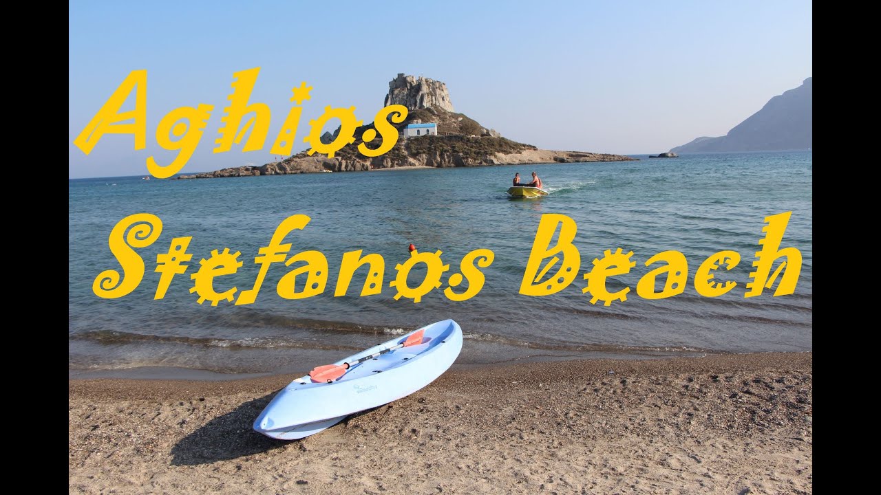 Aghios Stefanos Beach 2022 on the island of Kos in Greece (4k)