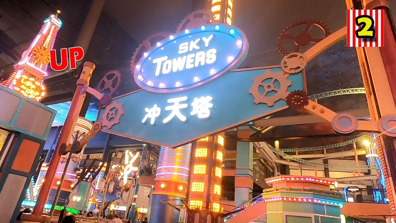 Sky Towers Thrill Ride Genting Highland SkyTropolis Indoor Theme Park | Taman Tema Genting