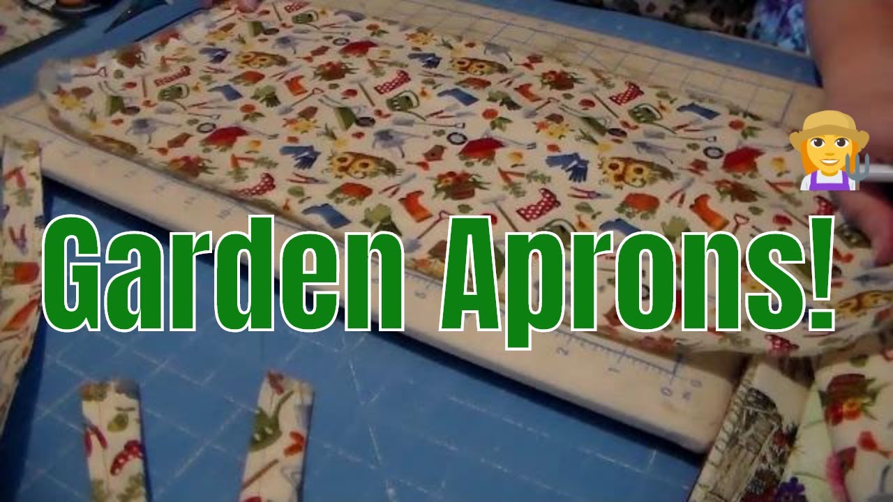 Easy Fat Quarter Garden Apron- using Aunt B's Fabric