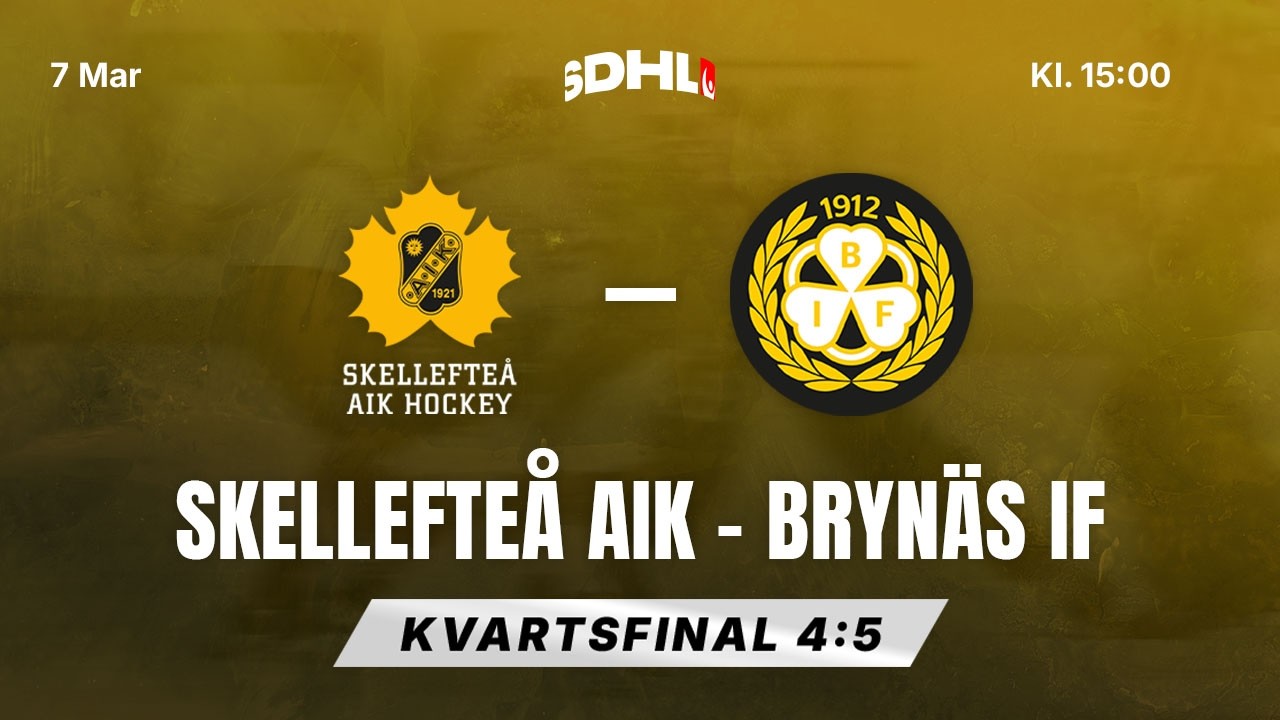 SDHL: Skellefteå AIK - Brynäs IF | Skellefteå Kraft Arena | Säsong 25/26