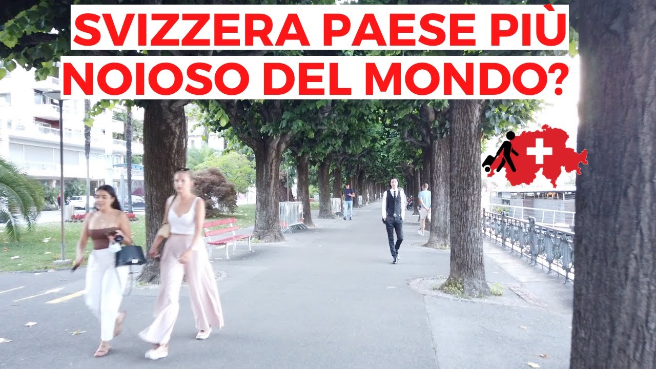 La Svizzera🇨🇭 è il Paese Più Noioso del Mondo? [Passeggiata a Lugano Lungo Lago e Centro] VLOG #1