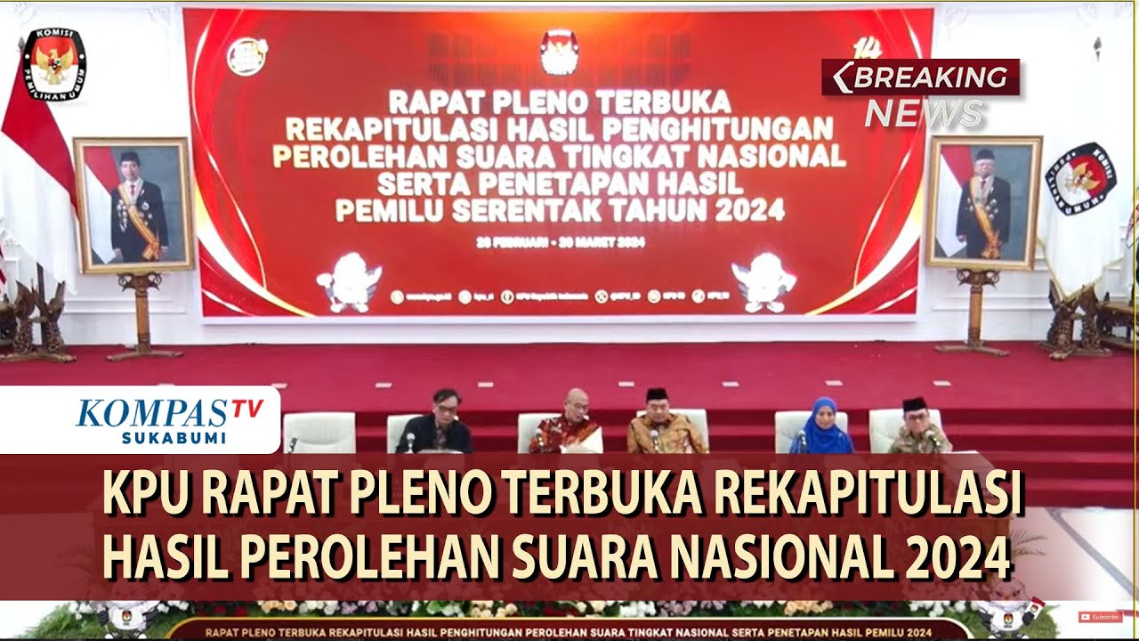 📶LIVE | Hari Pertama KPU Rapat Pleno Rekapitulasi Penghitungan Suara Nasional Pemilu 2024