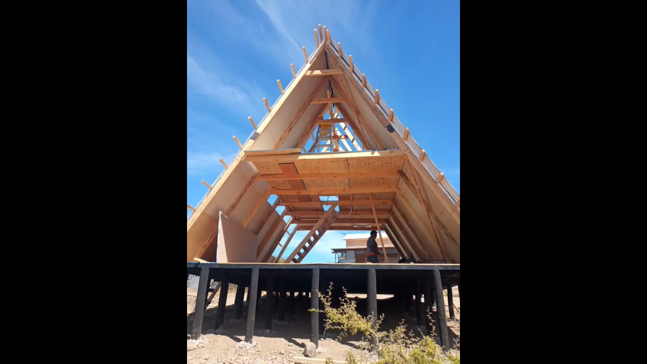 Construcción Cabaña Alpina , paso a paso 🏚🏞🏕🏜🏡