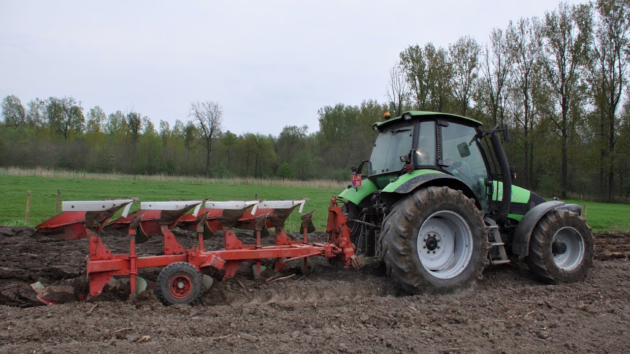 Deutz-Fahr Agrotron 150 & Steeno 4-schaar - Loonw. T'Jampens