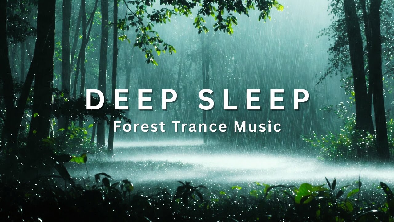 Deep Sleep Music with Gentle Rain 🌧 Fall Asleep Fast | Calm Forest Night Ambience