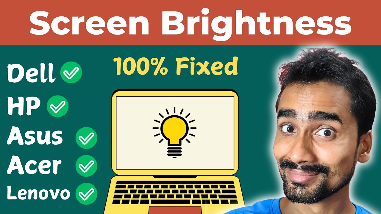How to fix Screen Brightness Problem in Windows 7/8/10/11 in HP, Lenovo, Dell, Acer, Asus etc.?