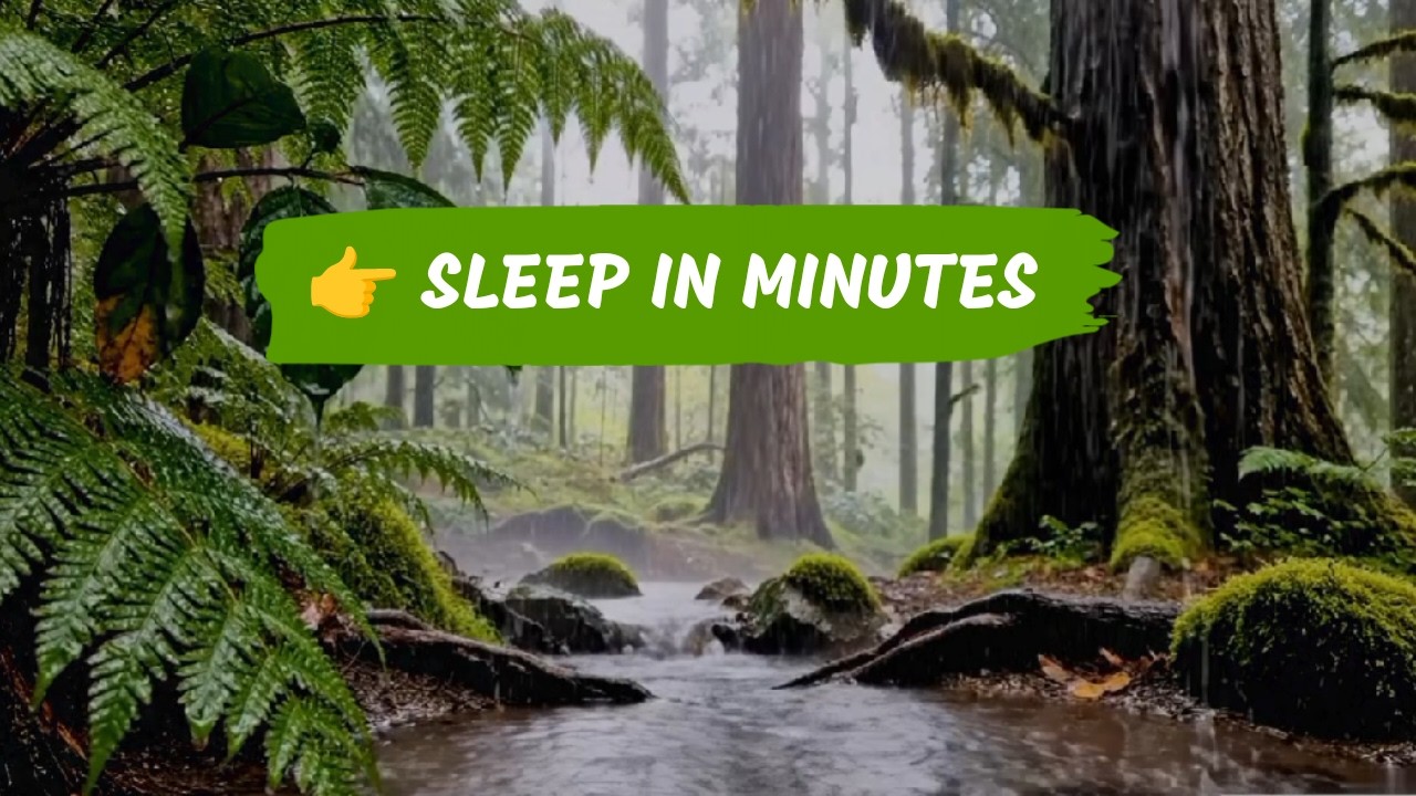 ASMR Rain in the Forest 🌧️ Relaxing Nature Sounds for Deep Sleep