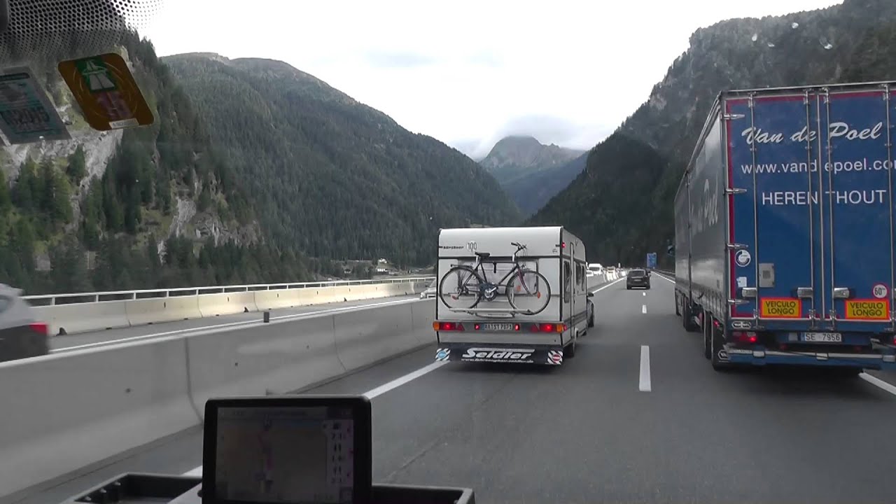 Met de camper over de Brennerpas september 2015.