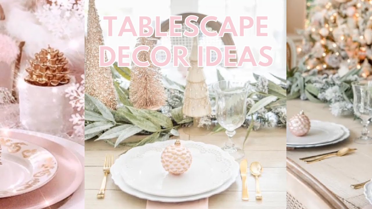 Top 50 Christmas Tablescape Decor Ideas 💝 Shabby Chic, Farmhouse and vintage style
