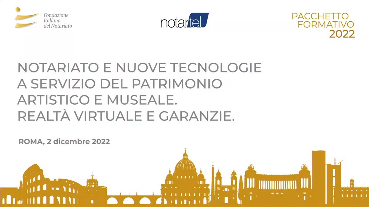 Convegno 'Nuove tecnologie e patrimonio artistico e museale' - 2 dicembre 2022