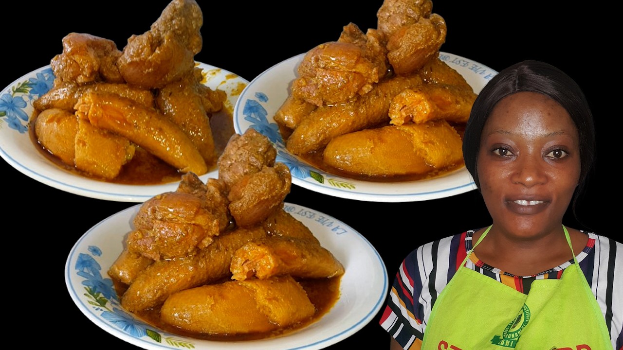 Kondrè De Porc Ou Plantain Au Porc A La Facon Du Village Très Délicieux