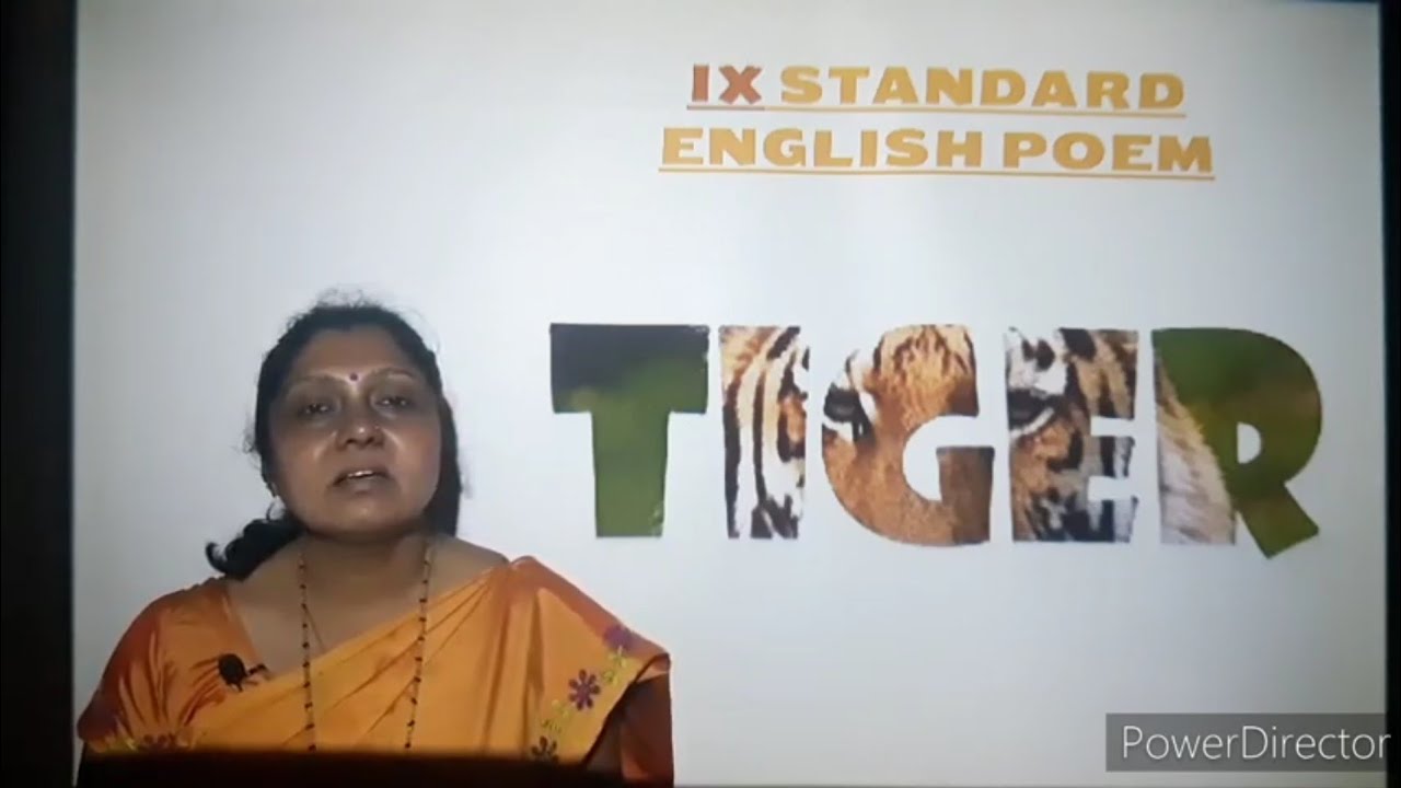 IX Standard English Poem - Tiger