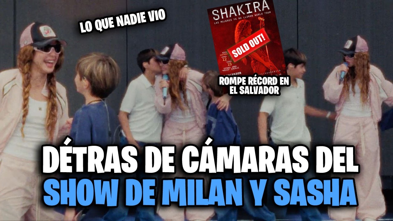 Así fue el detrás de cámaras de Shakira con sus hijos antes de salir al escenario