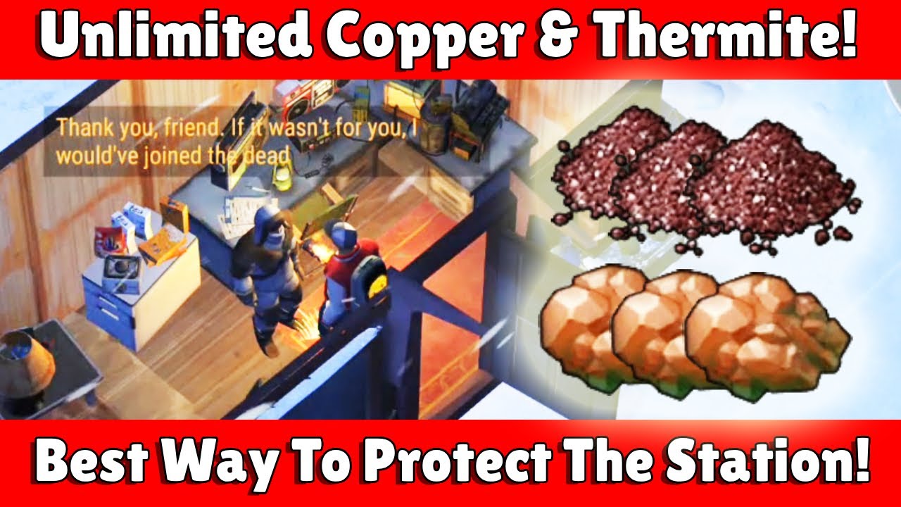 Unlimited Easy Thermite & Copper Trick + Best Way To Protect The Station From Zombies In LDOE!