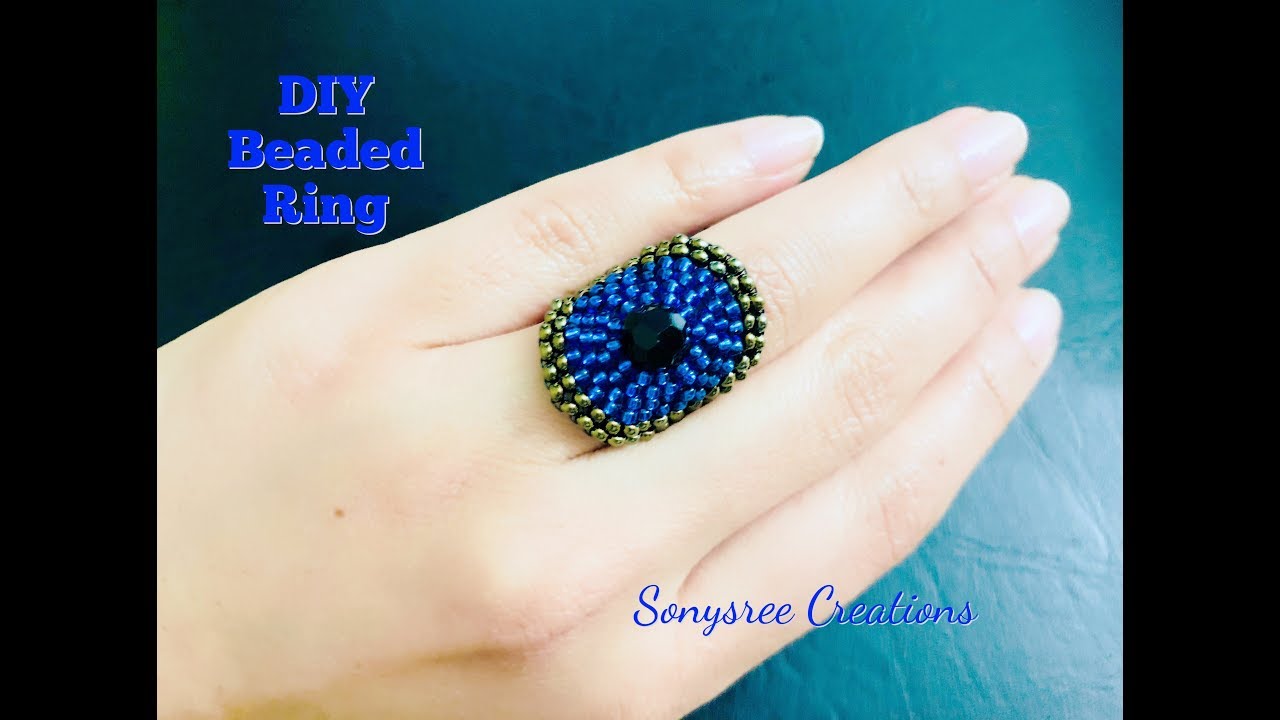 Circular brick stitch Ring Beaded Ring 💞