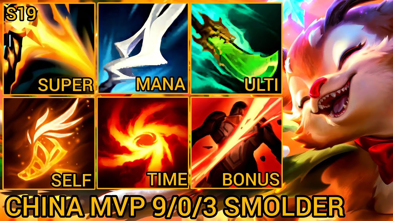 Top 8 Smolder In Advanced Server MVP 9/0/3 -  China Wild Rift New Build & Runes By Tiarty