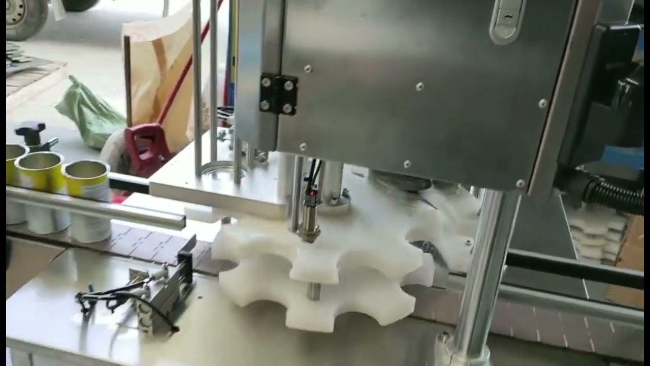 #Automatic metal tin rice container seaming machine factory,tin can sealer equipment for food cans