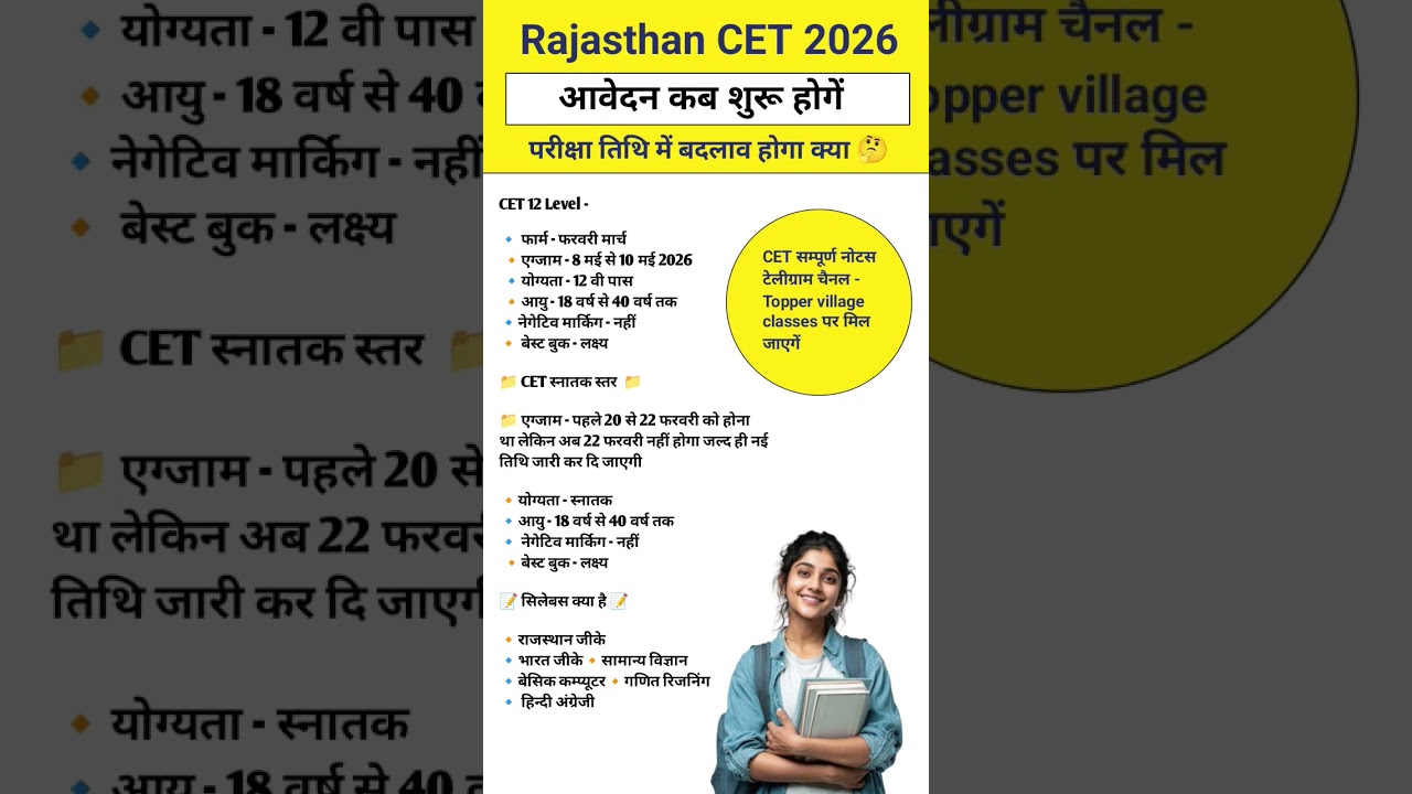 CET EXAM 2026 | Cet Exam Notification Update 2026 | CET 2026 Form date  CET syllabus 2026 #cet2026