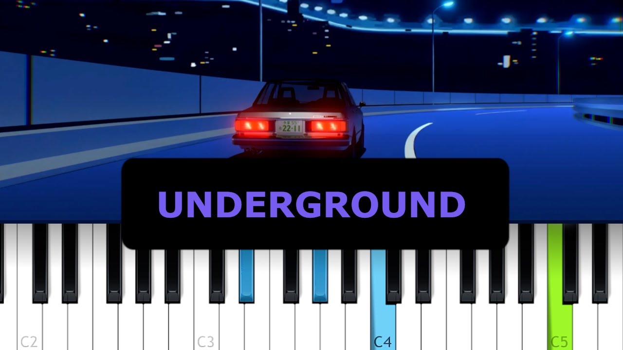 Mareux - Underground (Piano Tutorial)