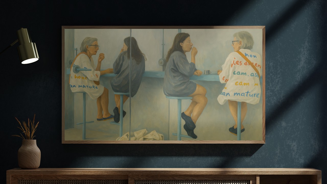 Marseille Women Painting | 4K Art for Samsung Frame TV | Silent TV Background Wallpaper