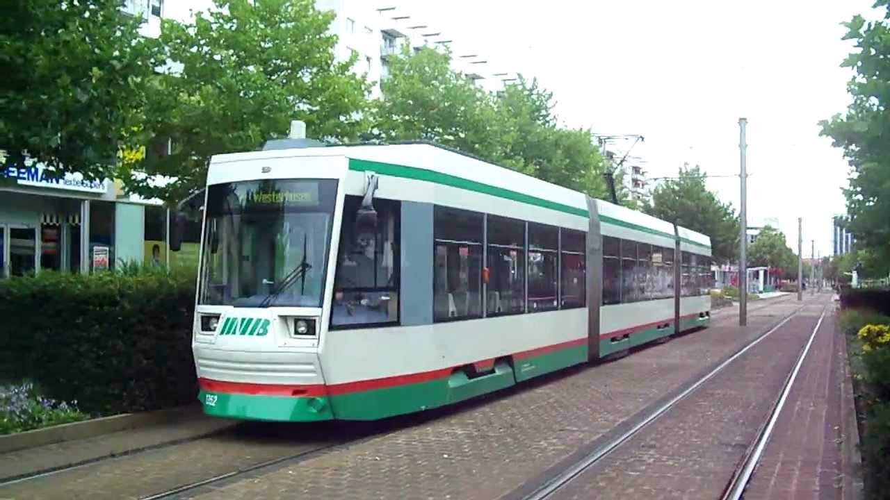 NGT8D Trams in Magdeburg, Germany