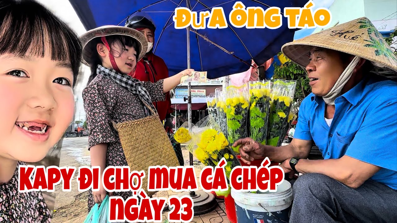ĐƯA ÔNG TÁO/KAPY ĐI CHỢ MUA GÌ ĐỂ CÚNG ÔNG TÁO?
