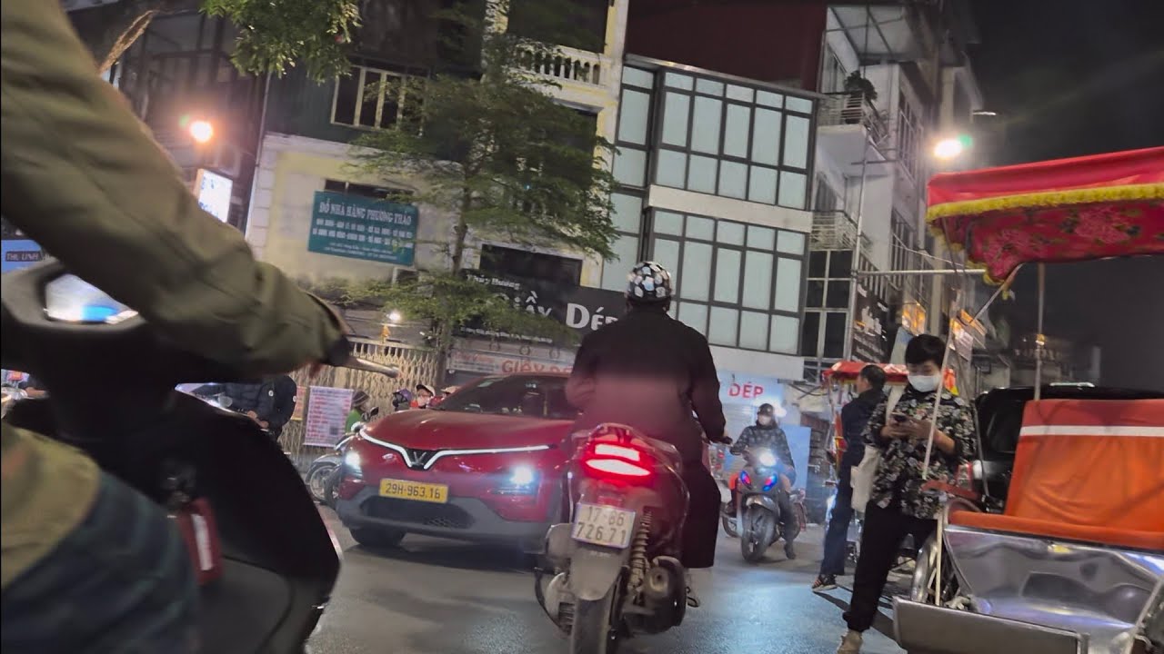 Phố Hàng Khoai Hà Nội | Hang Khoai Street Hanoi Nightlife winter Walking 