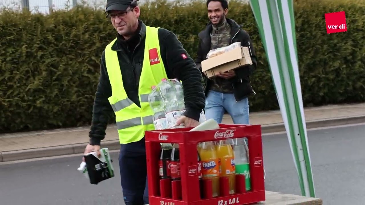 Poststreik 2025 im Paketzentrum Saulheim
