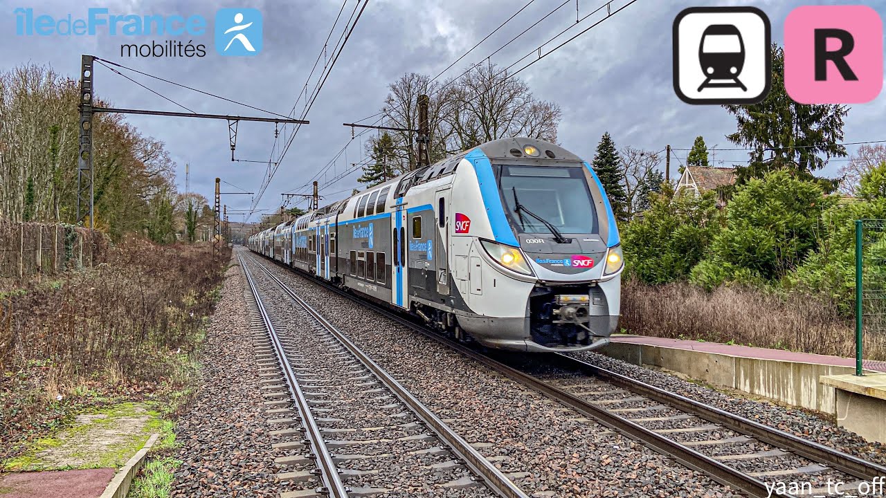 (Ligne R quelques régio2N AGC -Intercités-Z20500 en gare de bois le Roi)
