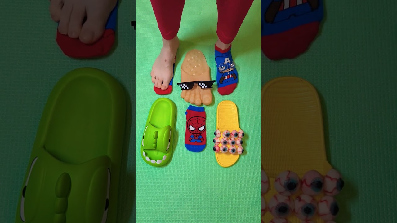 Super cool sunglasses foot sandals 👀🙉 eye slippers 👁 #slippers #trending #love
