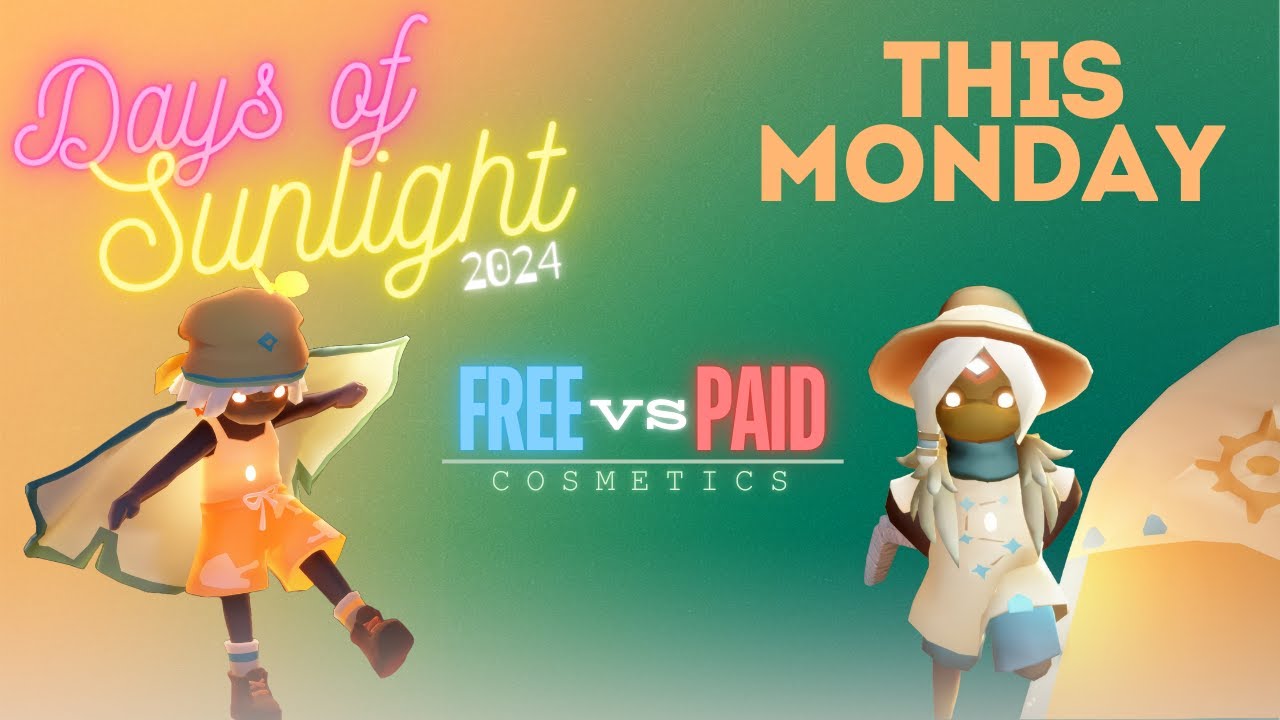Days of Sunlight 2024 | All Free Vs Paid Cosmetics | Sky Cotl | Vizsky