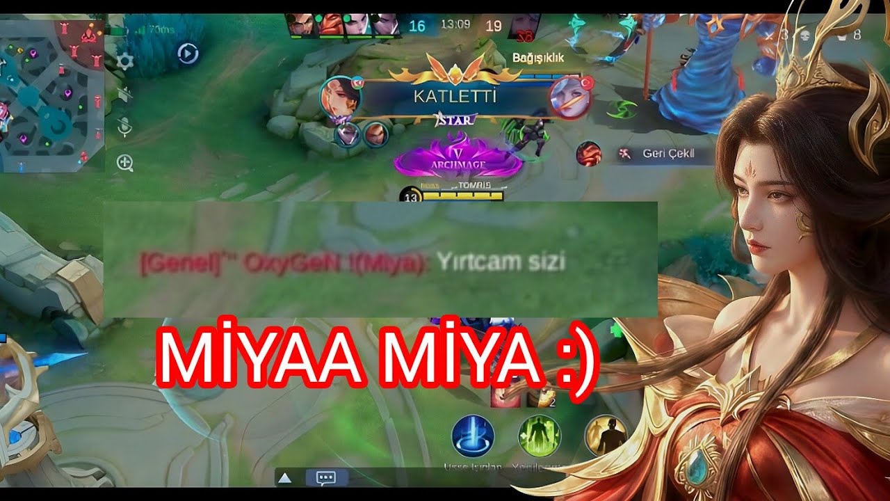 RAKİPTE YIRTICI MİYA VAR :) MOBİLE LEGENDS ZETİAN - HANABİ