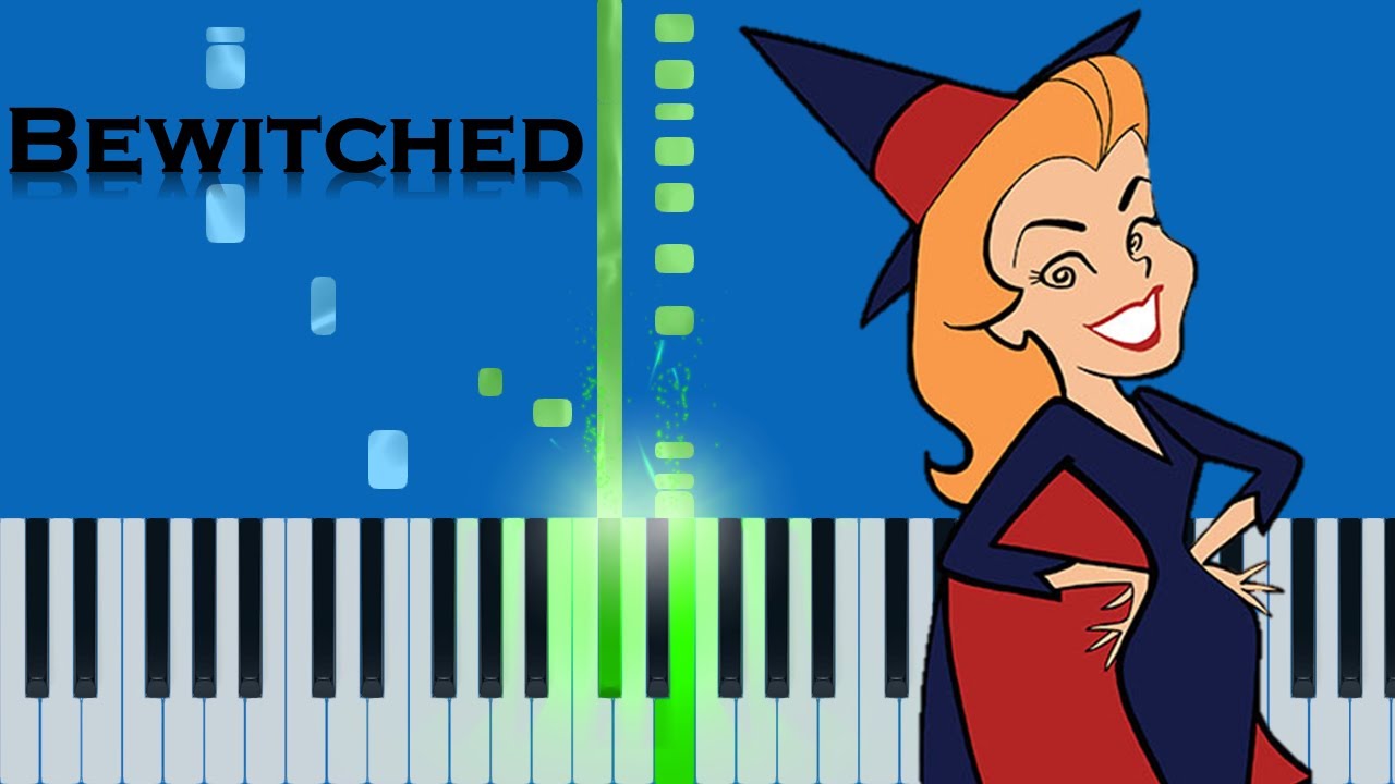 Bewitched TV Theme Song (Hard) Piano Synthesia Tutorial