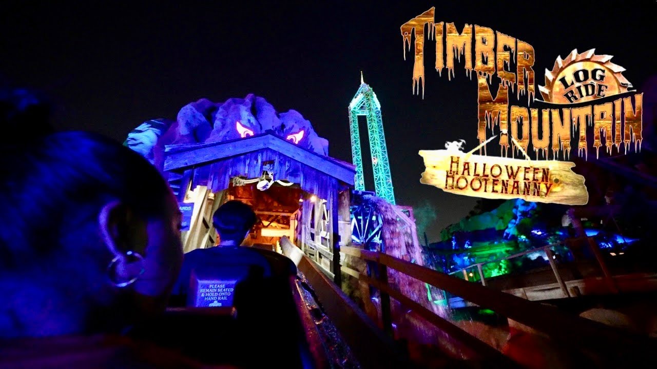 Timber Mountain Log Dark Ride: Halloween Hootenanny | Knott's Scary Farm 2022