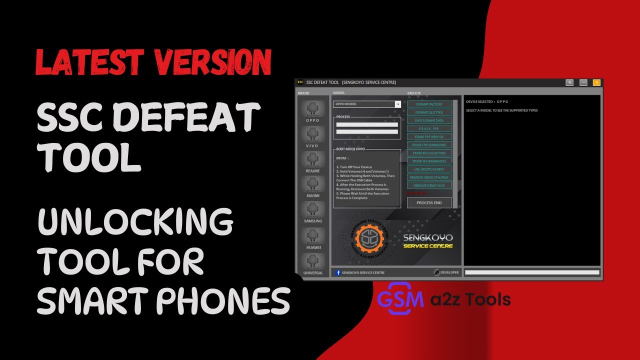SSC Defeat Tool Unlocking Tool For Smart Phones
